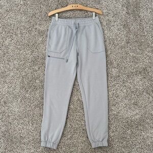 Women’s Light Gray Jogger Pants with Drawstring